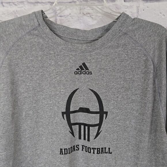 ADIDAS Football Men's 2XL Climalite Active Training Athletic Tee Exercise Shirt - Picture 2 of 7